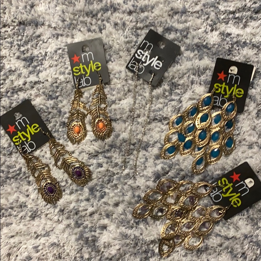 5 Pairs of Macy’s M Style Lab Earrings